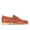 Angulus Hand-braided loafer with decorative trim