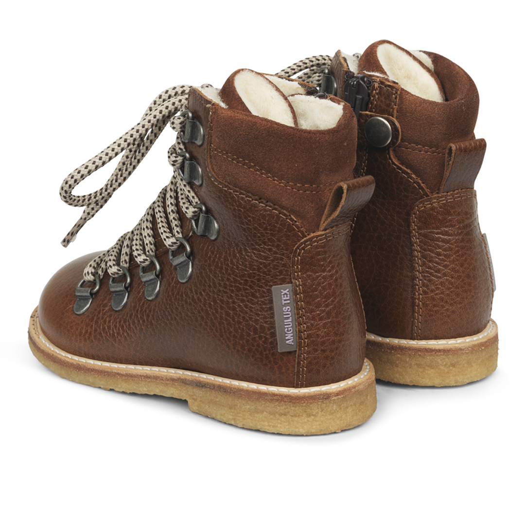 Angulus TEX-boot with zipper and laces