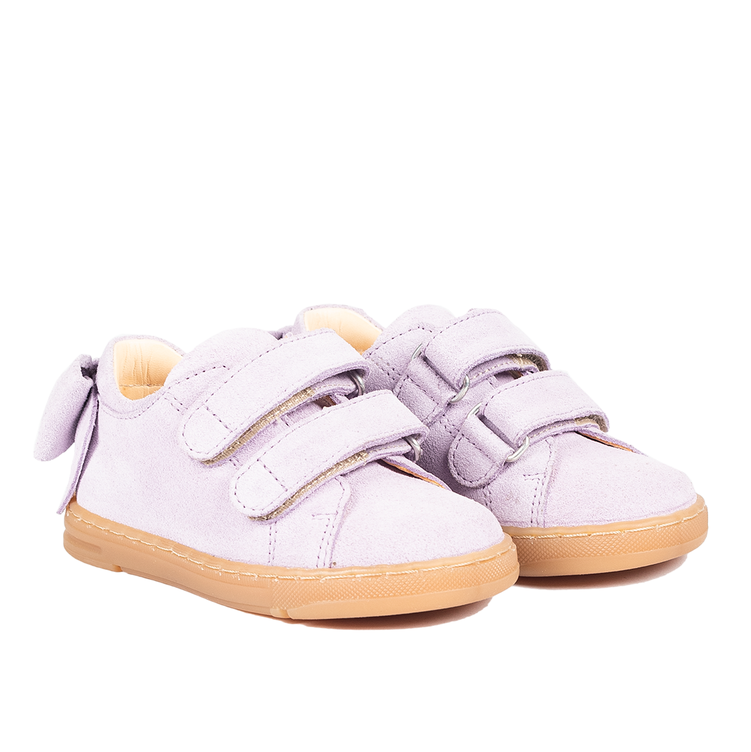 Angulus Sneaker with bow and velcro closure