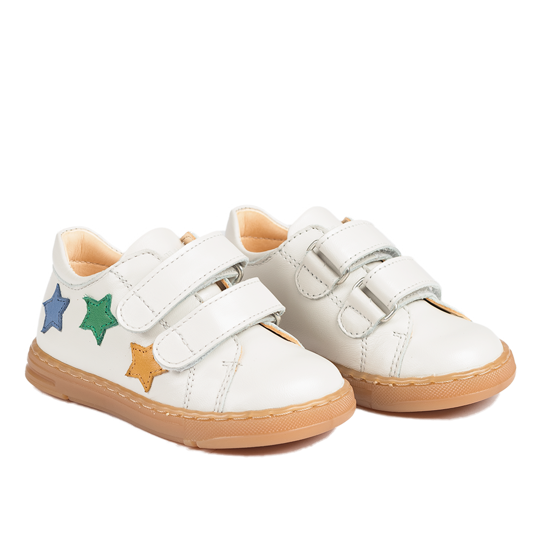 Angulus Sneaker with star applications and velcro closure