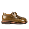 Angulus Brogues shoe with fringes and velcro closure