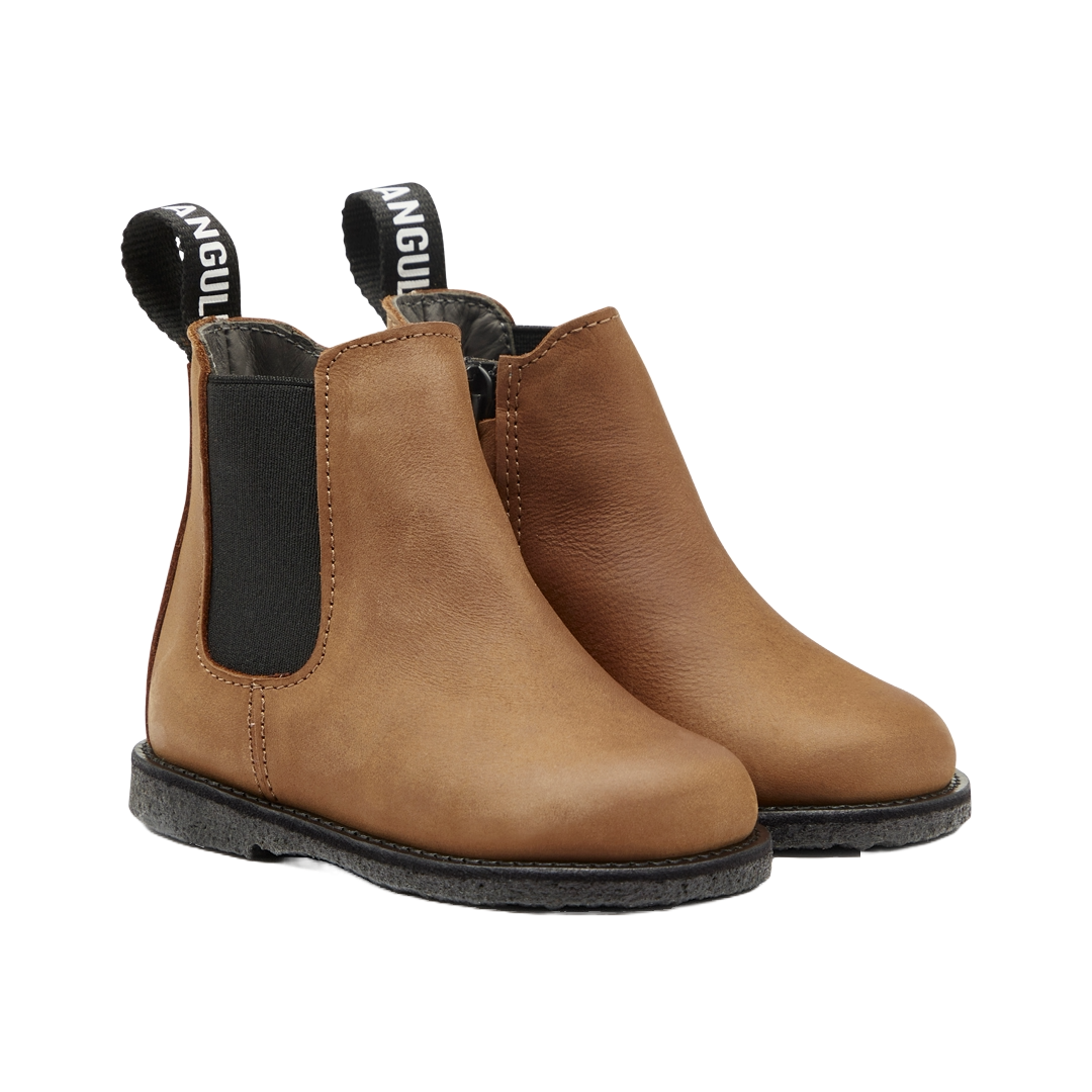 Angulus Chelsea boot with logotape and zipper