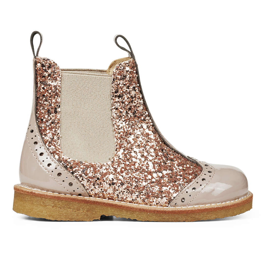 Angulus CHELSEA BOOT WITH BROGUE LACE PATTERN