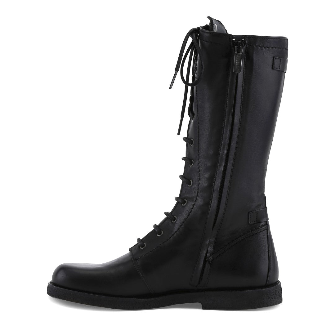 Angulus Lace-up boots w. zipper wide fit