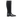 High-leg boot with zipper